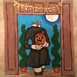 NEW ORIGINAL "TRICK OR TREAT" MY
ART PRINT